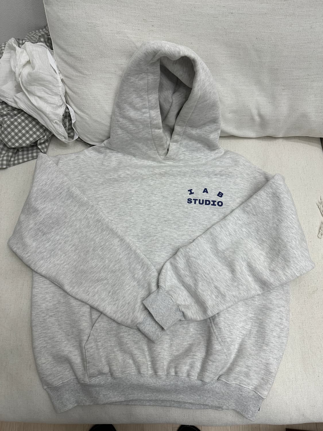 아이앱 IAB 후드티 초판 라이트그레이 XL 상품이미지1