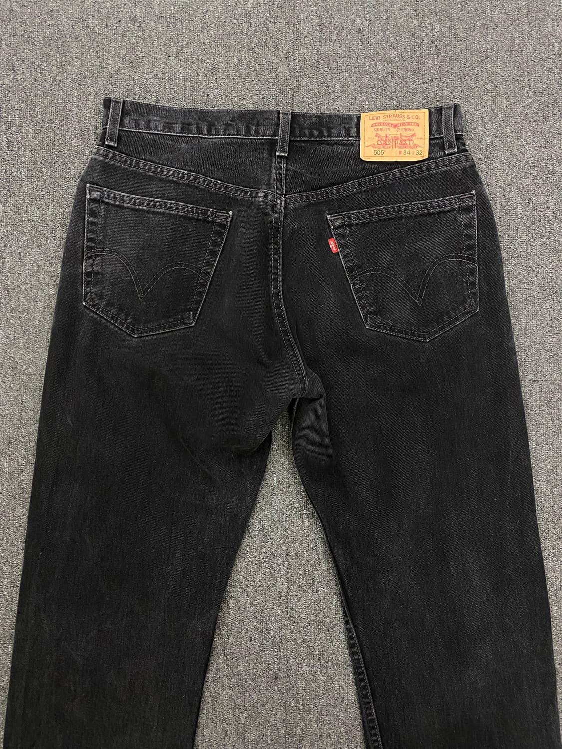 00s Levis 리바이스 505 흑청 데님팬츠 상품이미지6