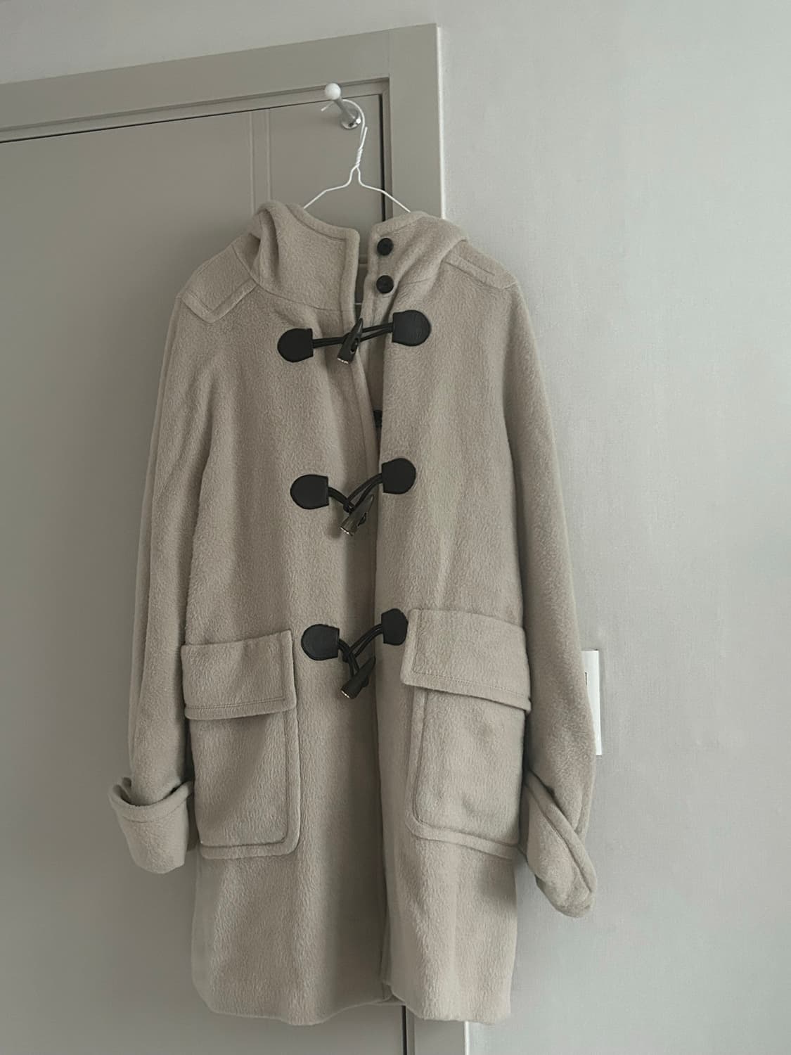 MICHAA 베이지 더플 코트 상품이미지1