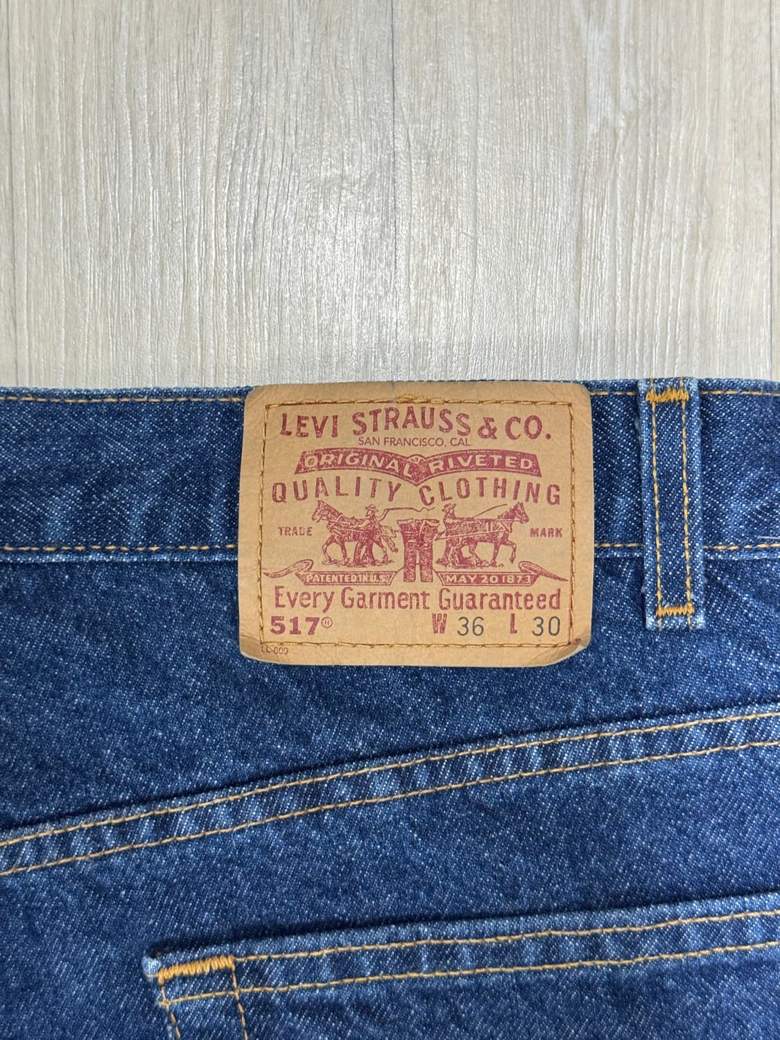 [36/30] 리바이스 517 부츠컷 생지 인디고 상품이미지3