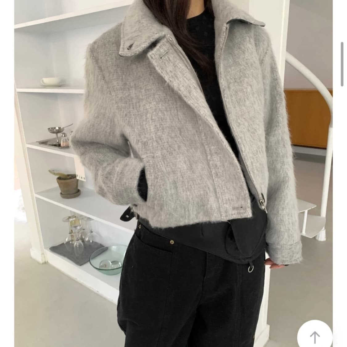 릿킴 모헤어 울 크롭 자켓 상품이미지2