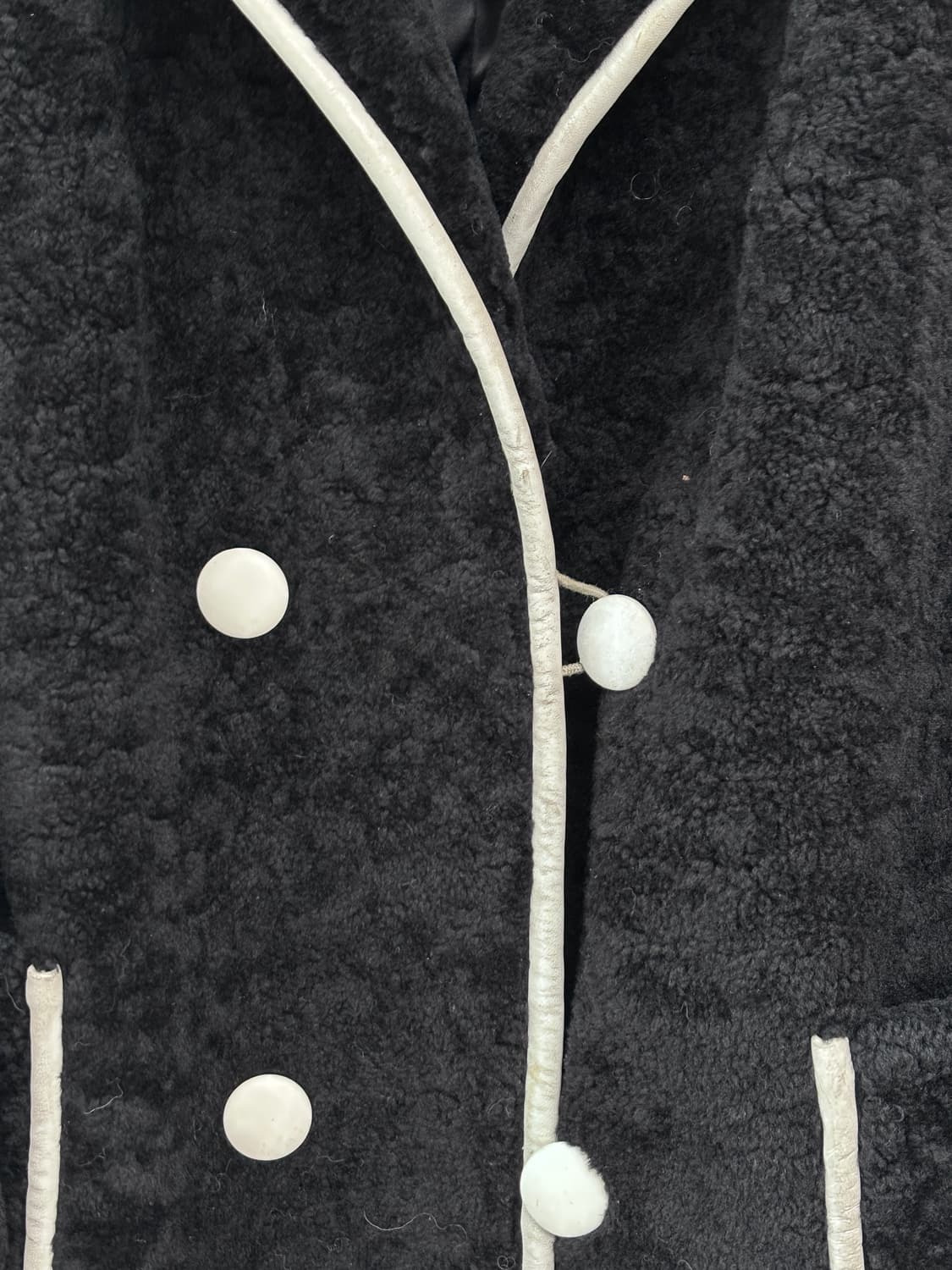 USA 블랙 쉬어링 코트 상품이미지6