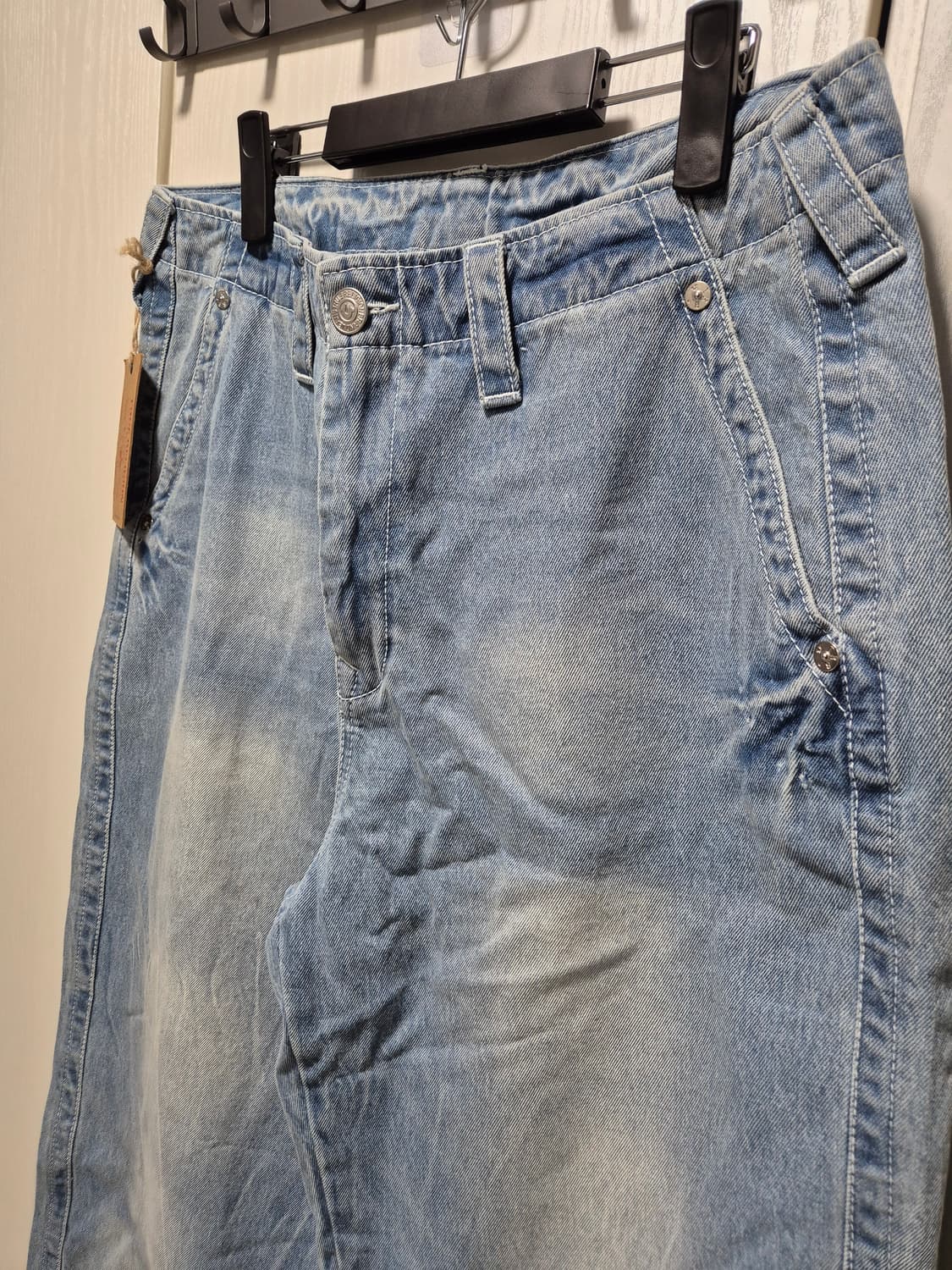 (타임세일)(새상품)트루릴리젼 워싱 연청 데님 팬츠L 상품이미지3