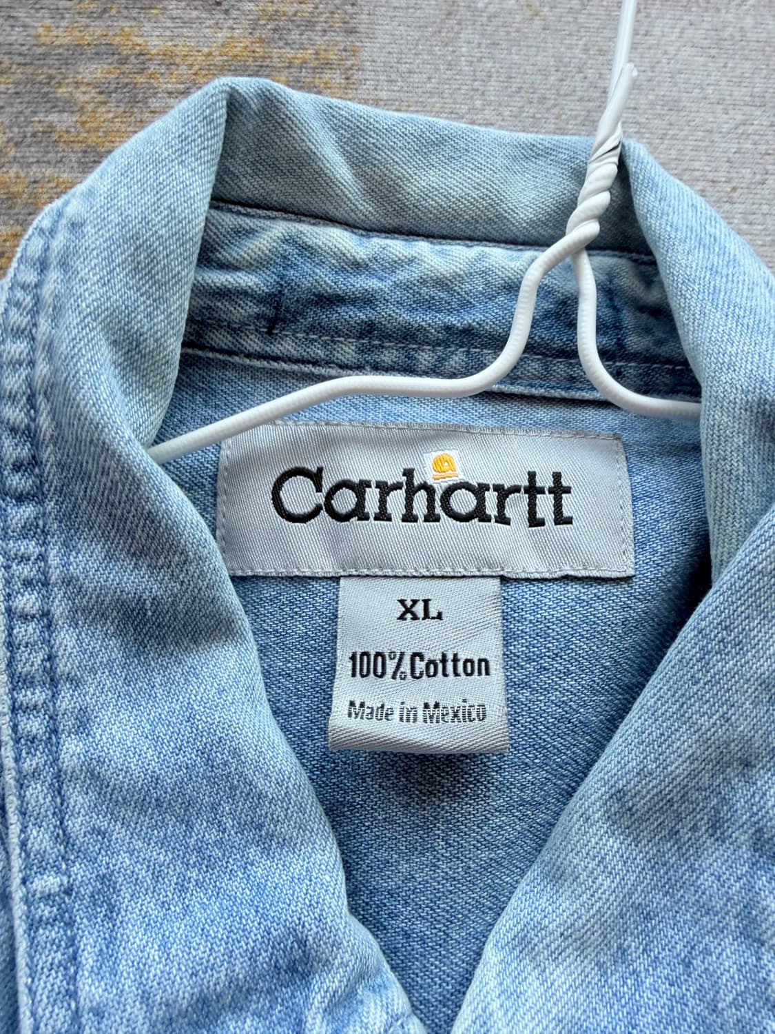 칼하트 데님 반팔 셔츠 xl 상품이미지3