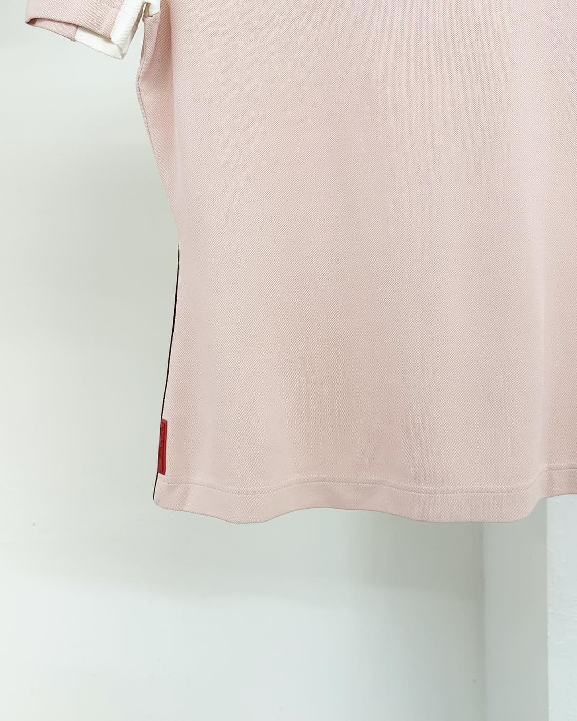 프라다 핑크 레드탭 코튼 하프티 상품이미지4