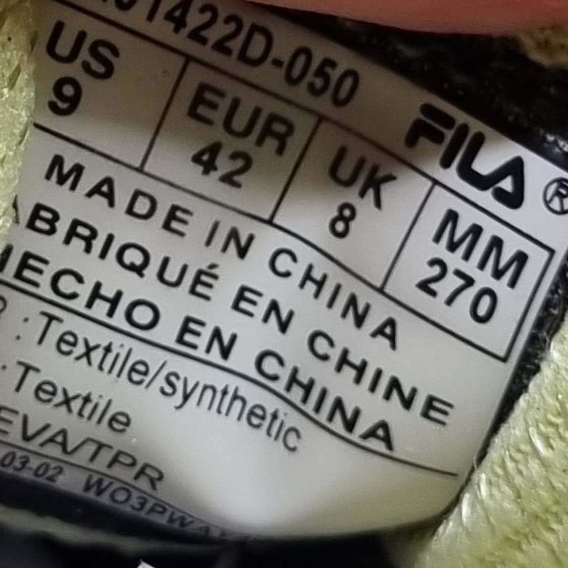 휠라 남성경량 운동화 270 상품이미지6