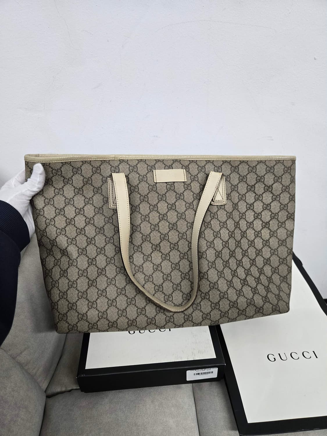 [보증서 정품] 구찌 시그니처 토트 숄더백 상품이미지6