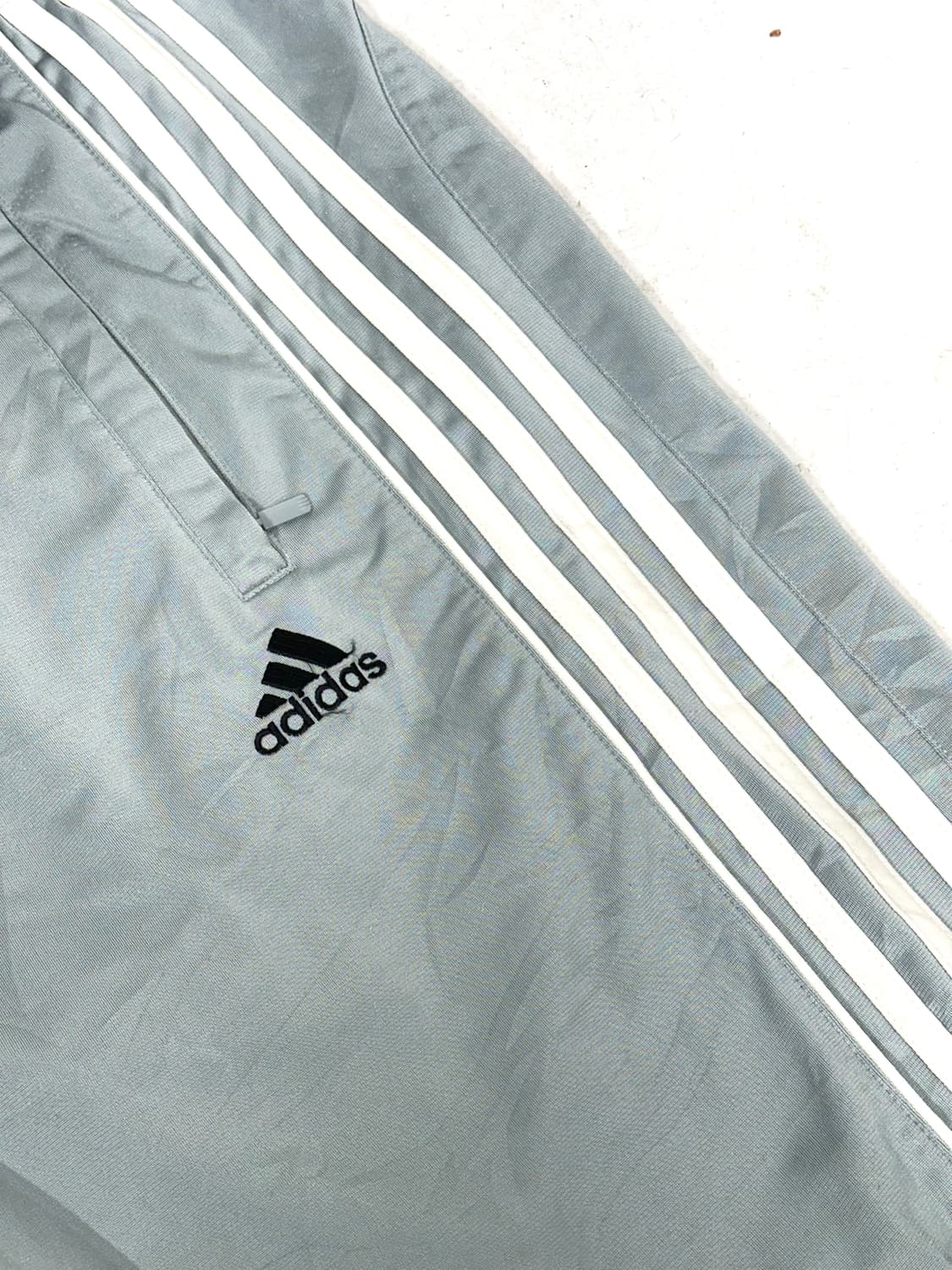 아디다스 와이드 그레이 화이트 삼선 트레이닝 팬츠 추리닝 바지 2XL 상품이미지6