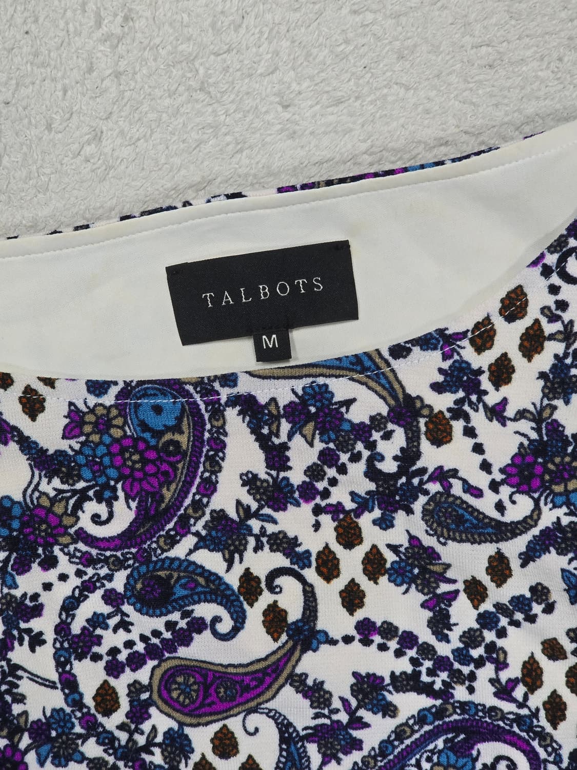 TALBOTS 탈보츠 페이즐리 칠부 원피스 M 상품이미지6