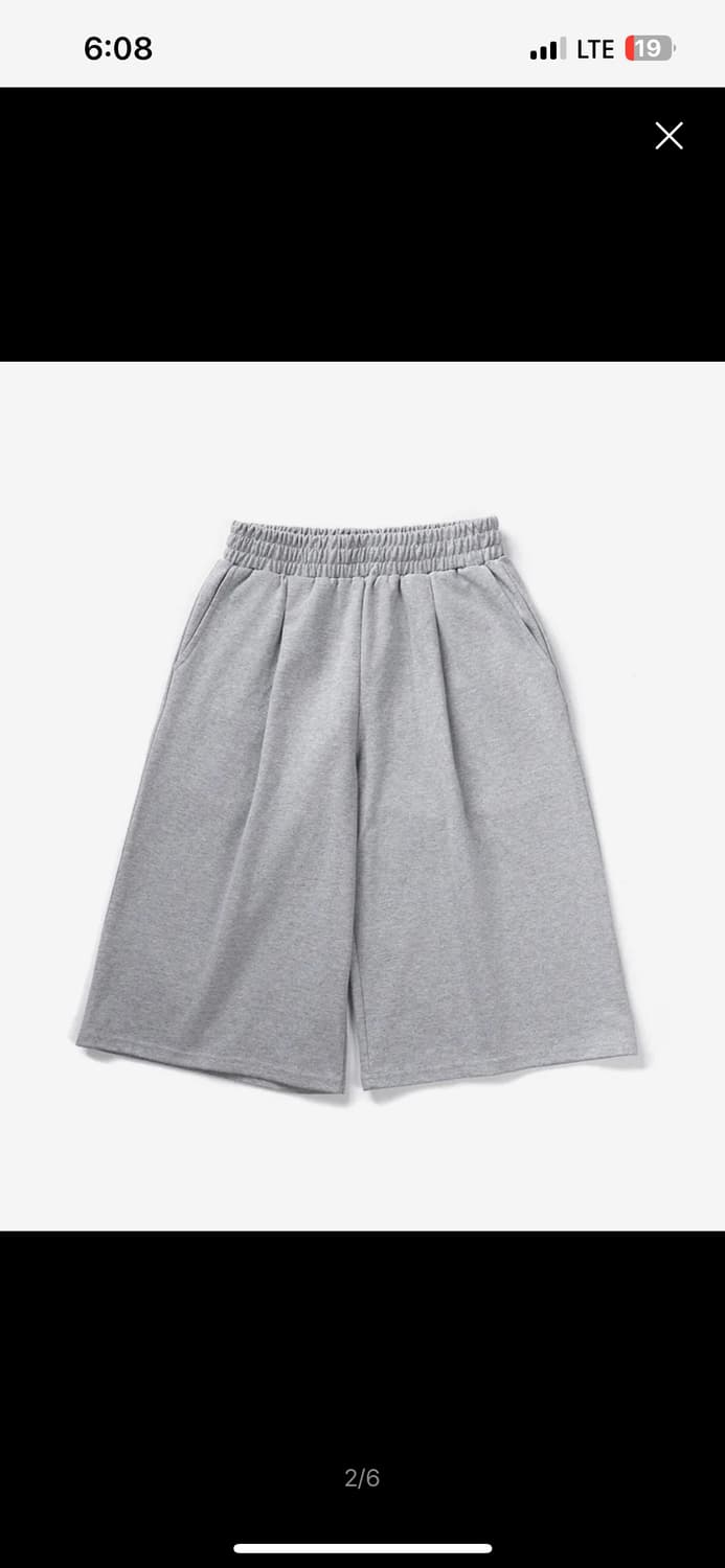 가까이유니온즈 원턱 8부 스웨트 버뮤다 팬츠 그레이 상품이미지2