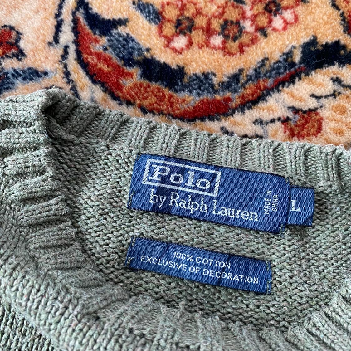 🌊Polo cotton knit sage green 상품이미지5