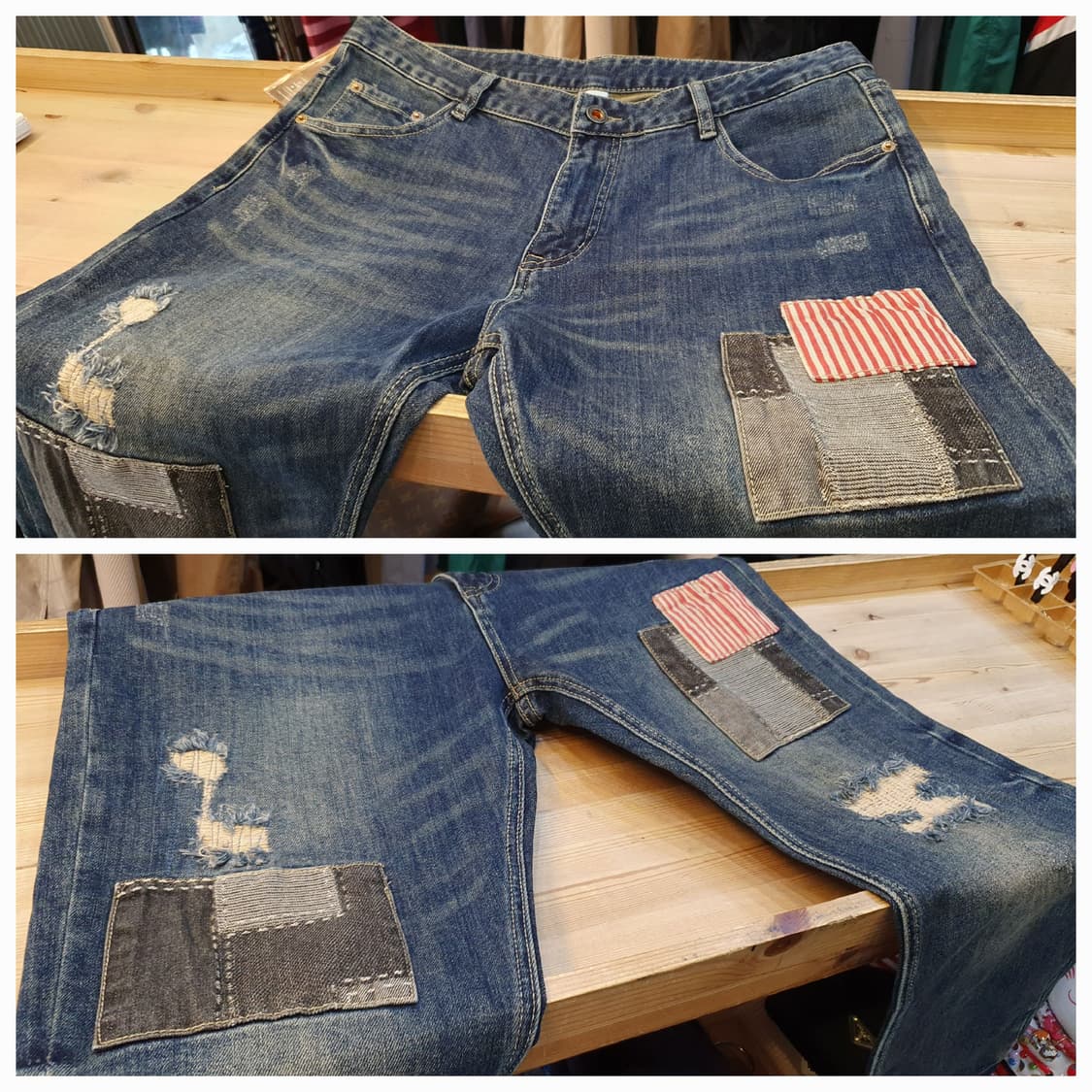 (새상품)36.Sanchvil 패치워크 청바지  상품이미지3