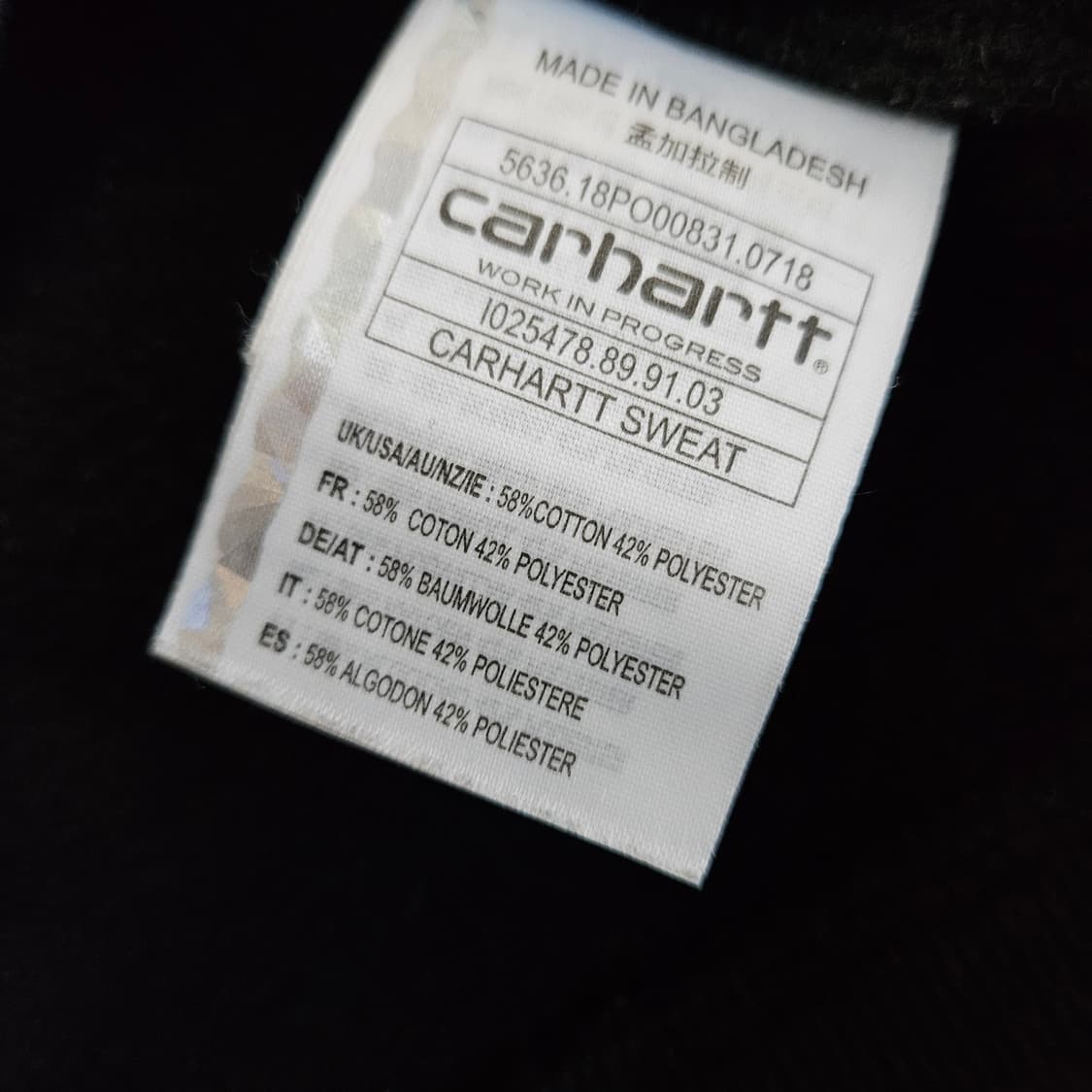 칼하트 오버핏 맨투맨 남자100~105 상품이미지5