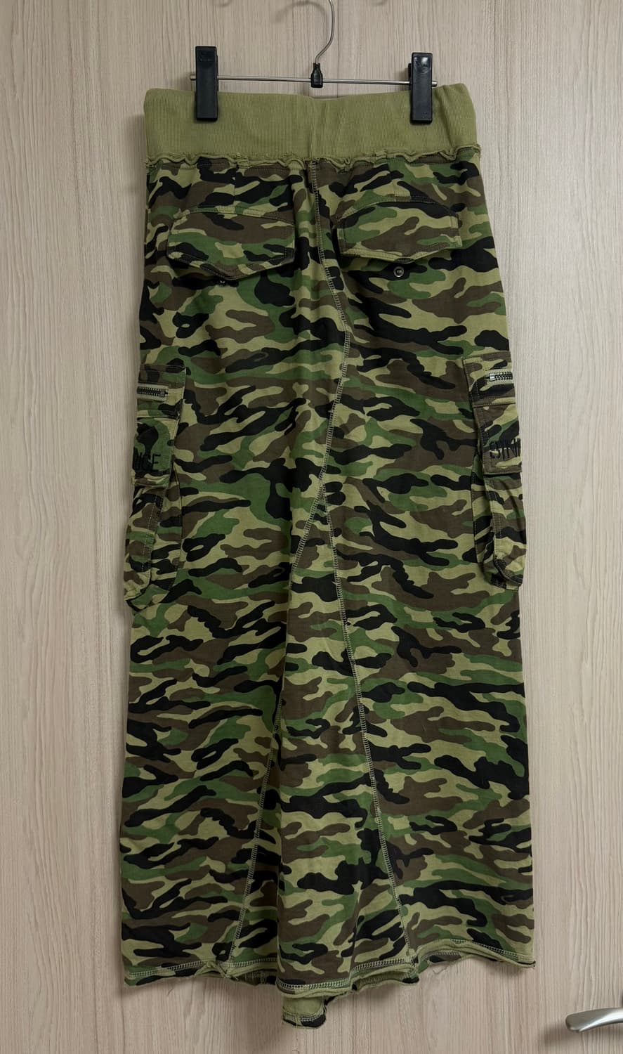 빈티지 y2k 카모 밀리터리 카고 롱스커트 상품이미지2