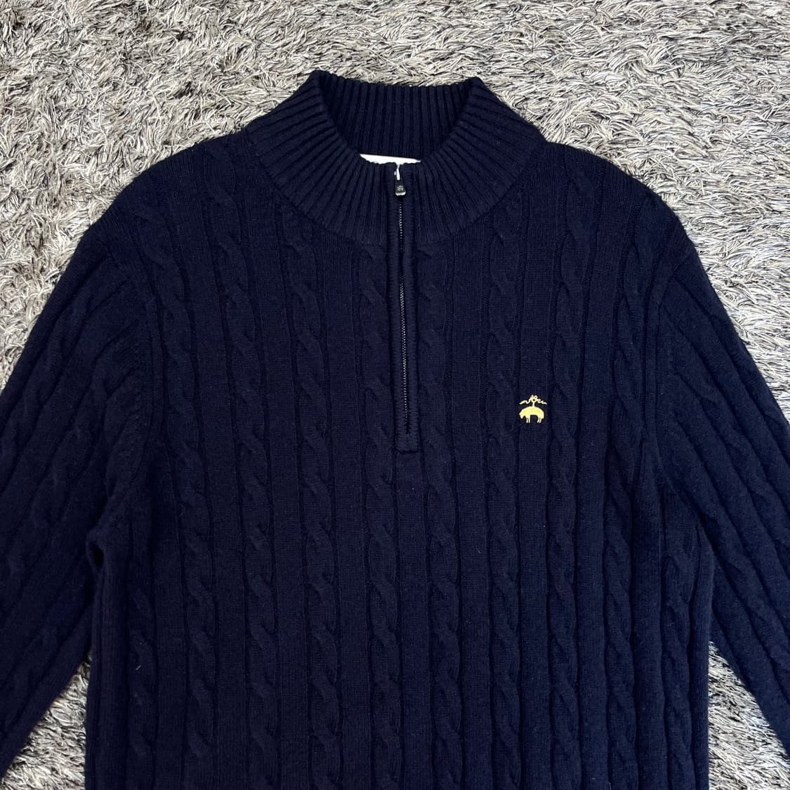 브룩스브라더스 남성 울 100% 하프넥 니트 L(105) 상품이미지2