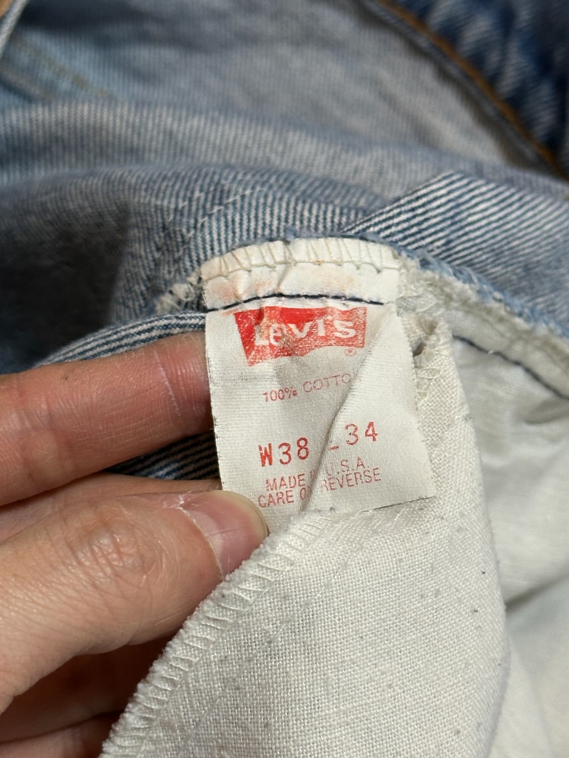 90's USA Made 빈티지 리바이스 517 오렌지탭 부츠컷 상품이미지9