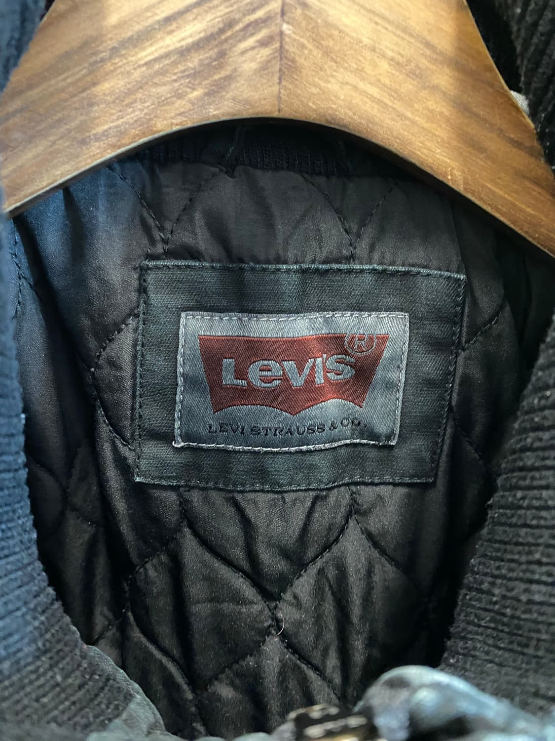 리바이스 블랙 누빔 워크 자켓(가먼트다잉) 상품이미지4