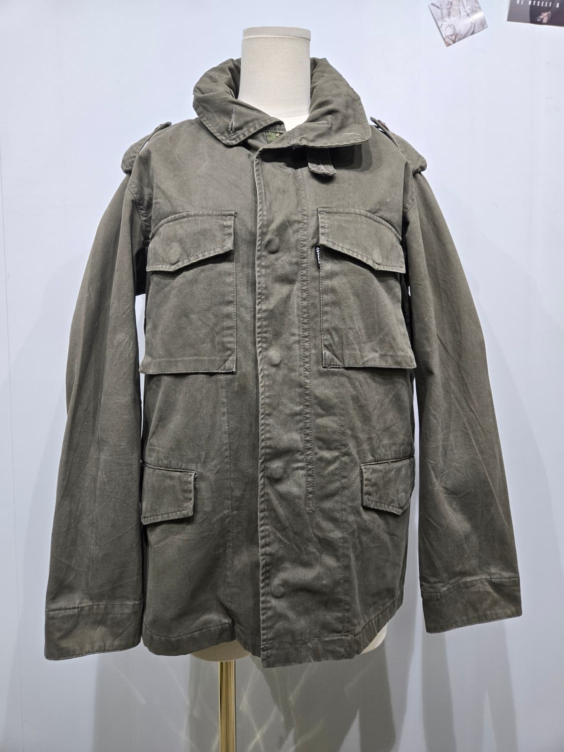 아비렉스 카키색 야상 밀리터리 자켓 상품이미지1