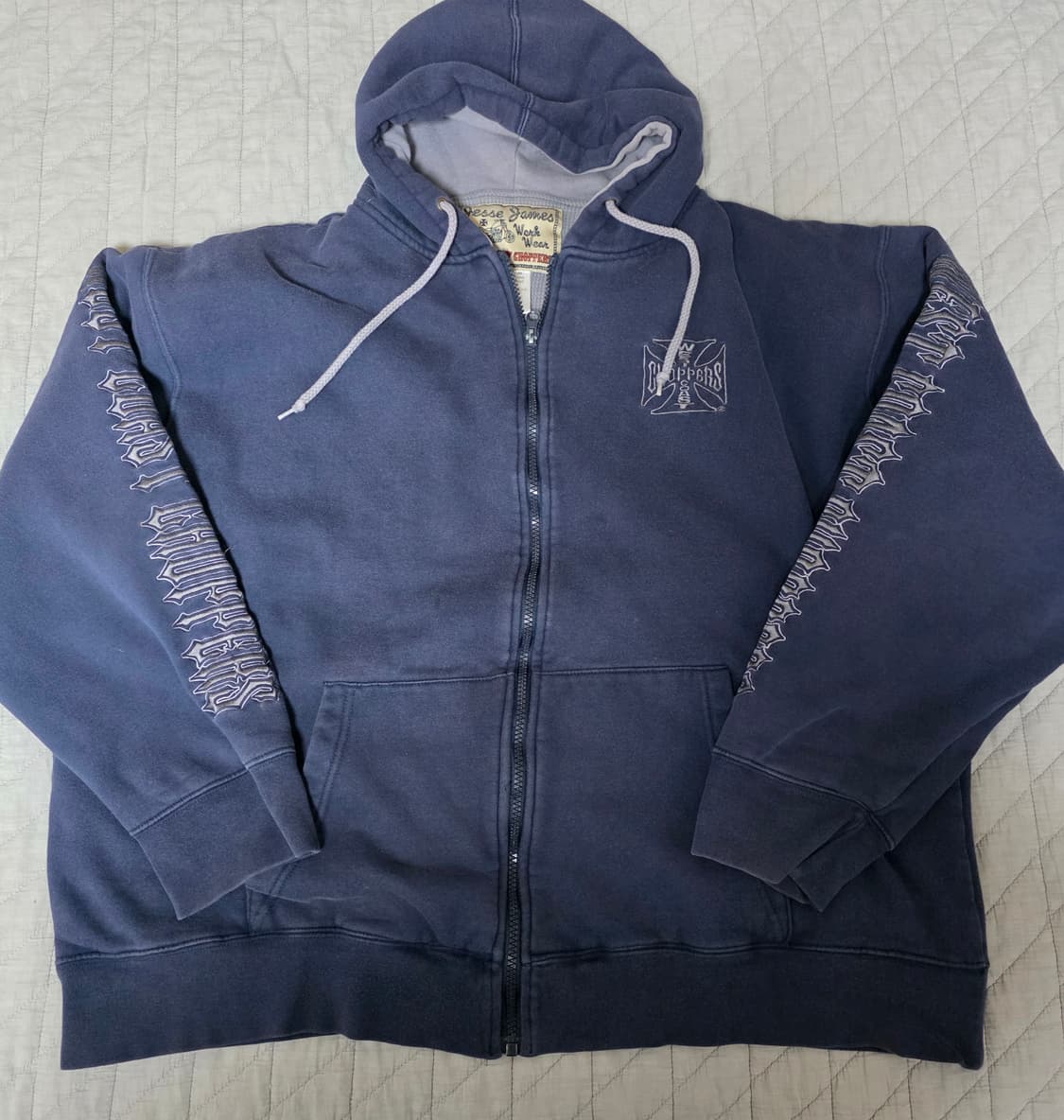 [XXL] 빈티지 웨스트코스트차퍼스 더블페이스 써멀 후드집업 네이비 상품이미지1