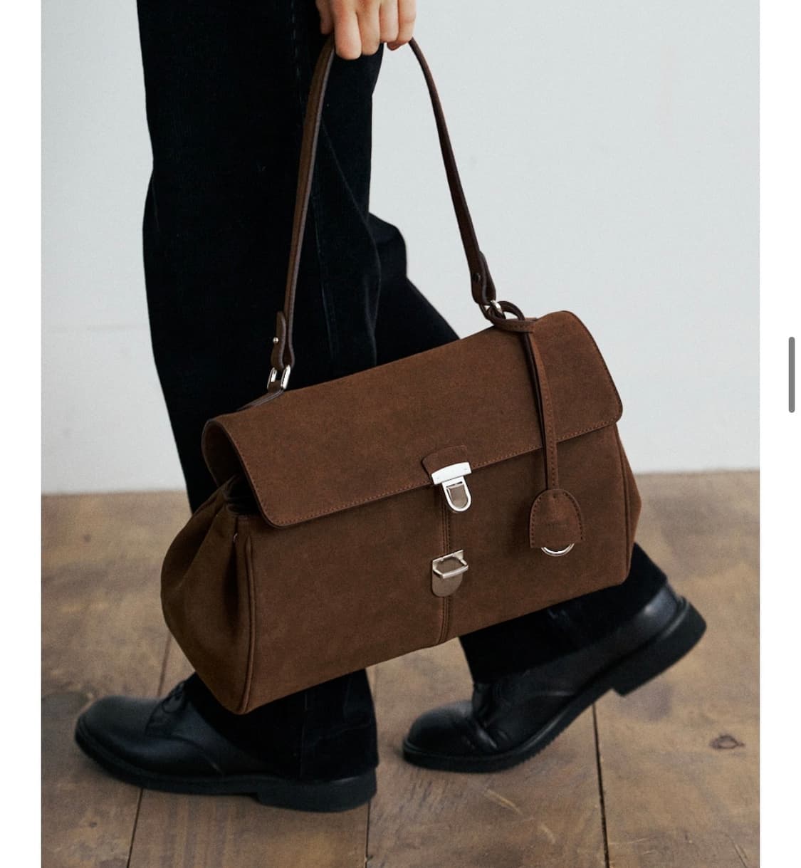 뮤니에 스웨이드 백 MILLO BAG SUEDE_BROWN 상품이미지2