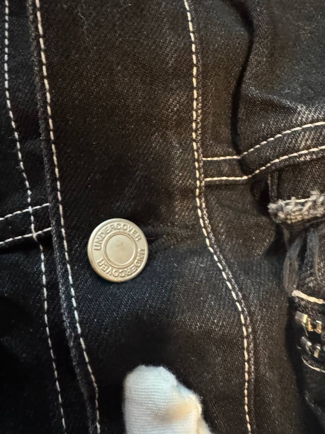 언더커버 AW23 후드 데님 셔츠 상품이미지3