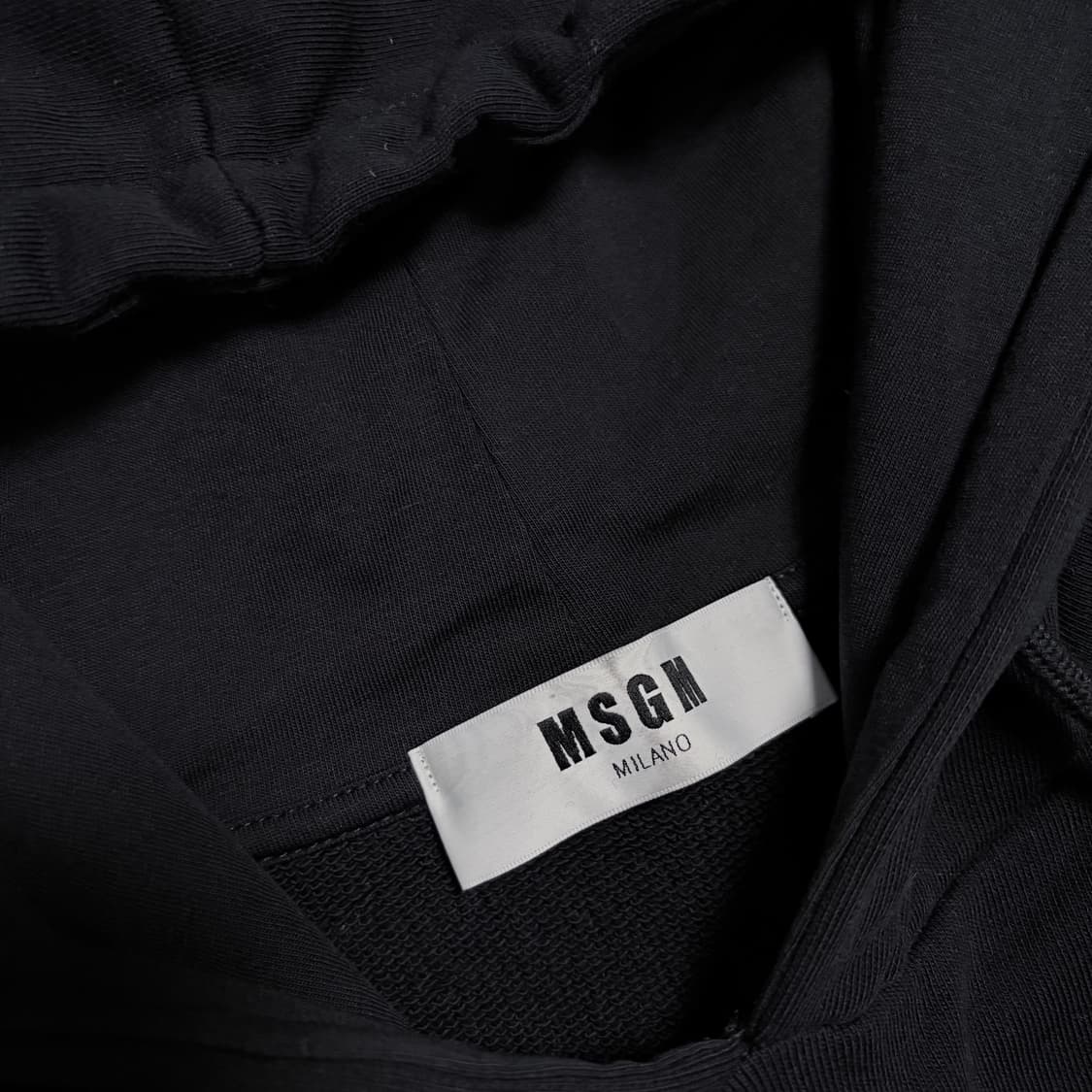 MSGM 빅로고 크롭 후드티 상품이미지2