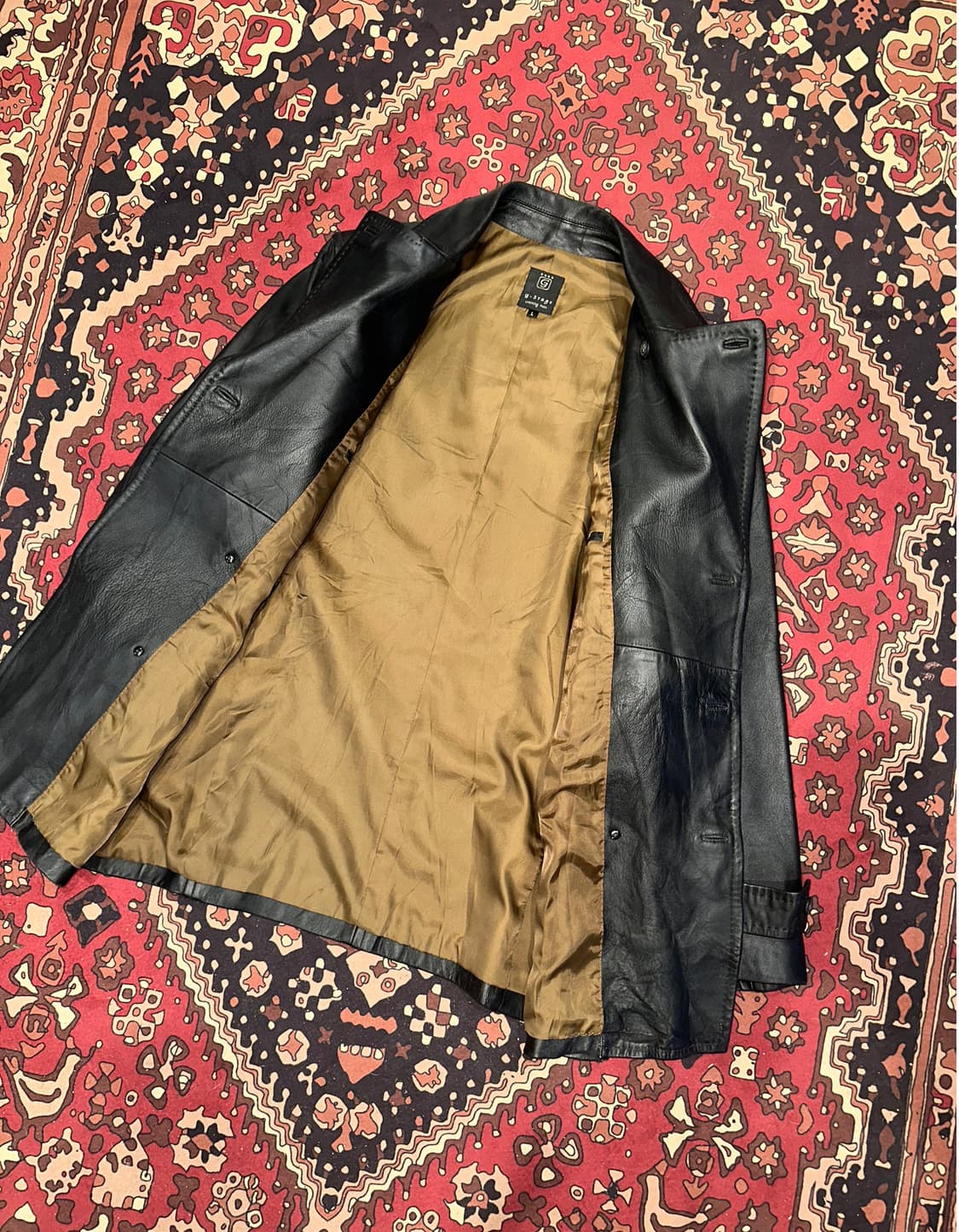 ( L ) 가죽코트 레더코트 가죽카코트 가죽롱코트 가죽자켓 상품이미지3