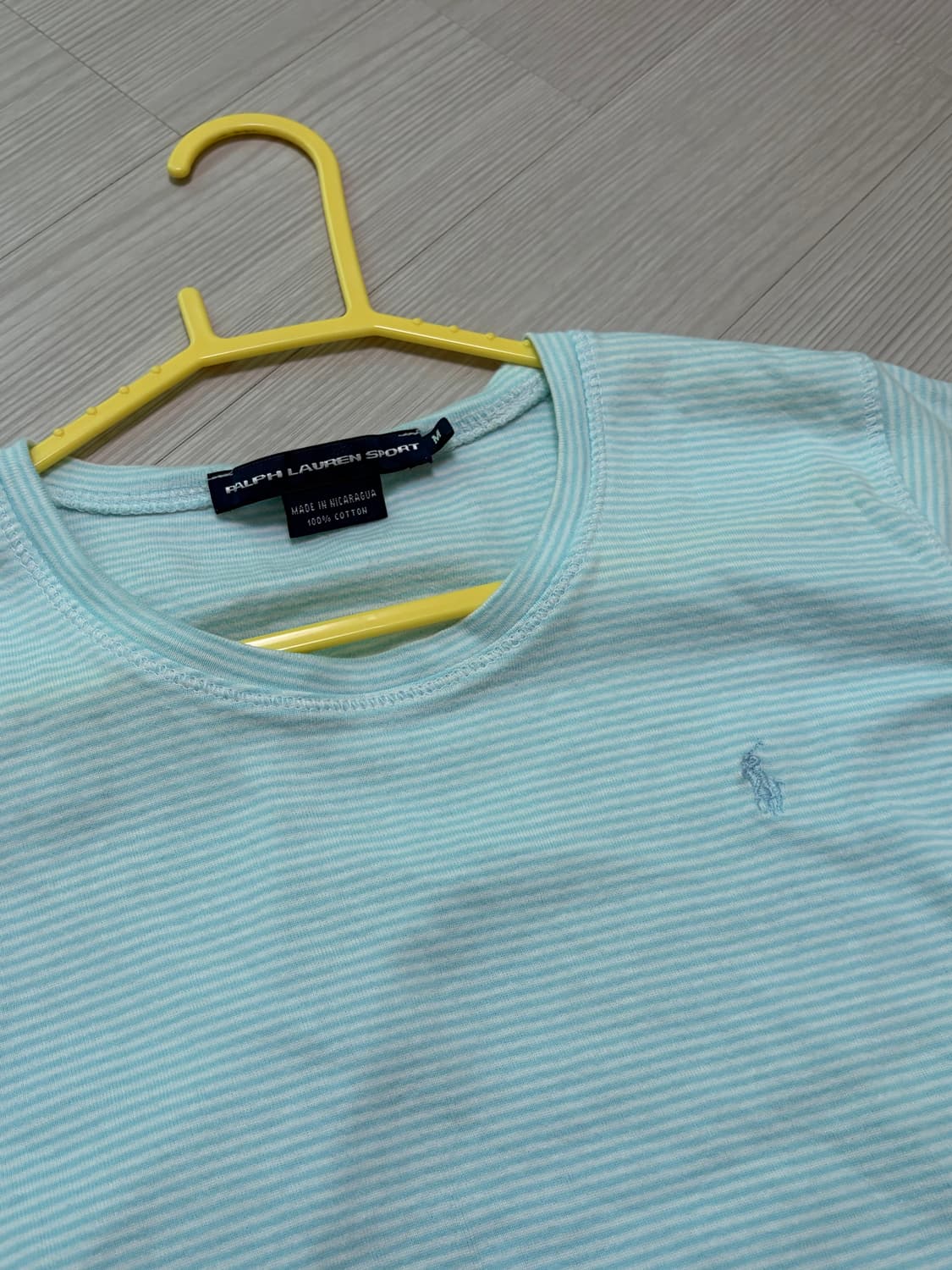 소다맛 폴로 민트 스트라이프 반팔티 상품이미지3