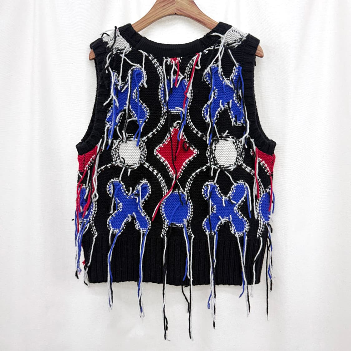 찰스 제프리 러버보이 프레이드 니트 베스트 상품이미지5