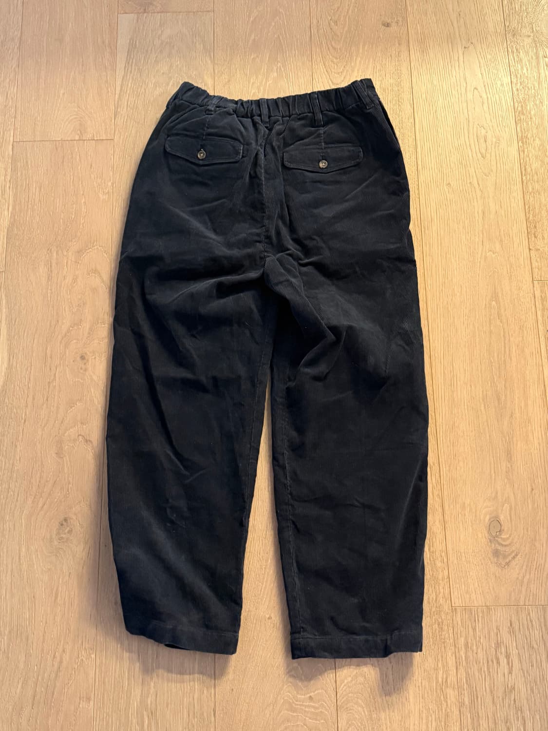 PWA 블랙 코듀로이 밴딩 바지 L 상품이미지2