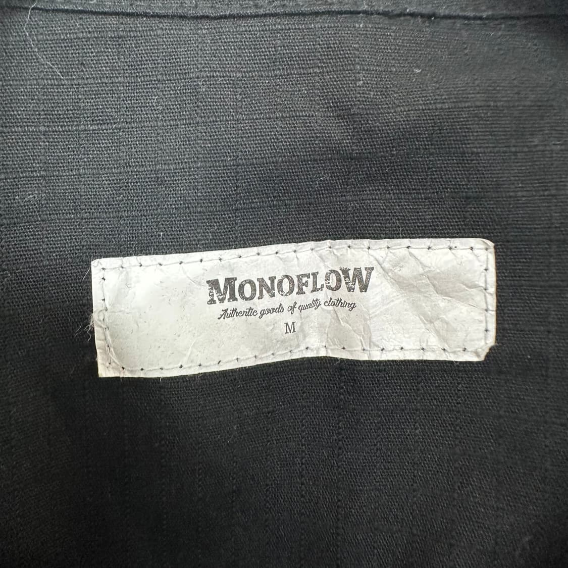  모노플로우 남자 셔츠 반팔자켓 티셔츠 검정 M 상품이미지9