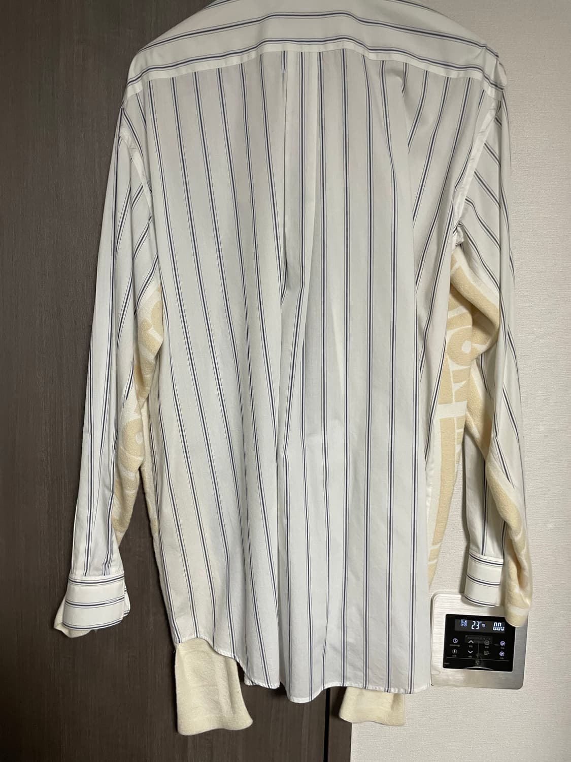 Stella McCartney 남성 모헤어 스트라이프 셔츠 상품이미지2