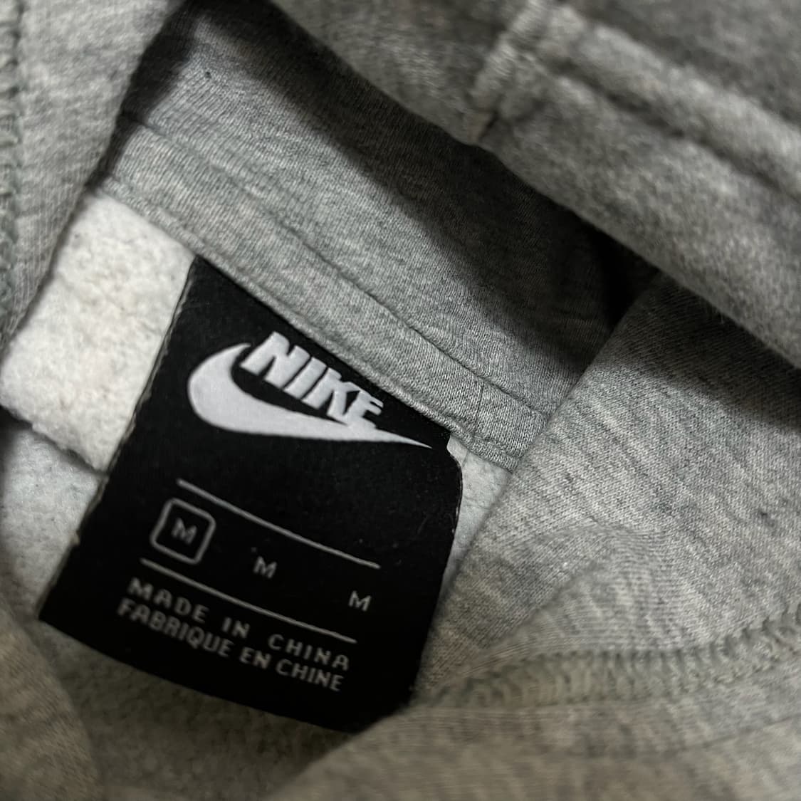 나이키 스우시 로고 약기모 후드티 [그레이] M/95 상품이미지6