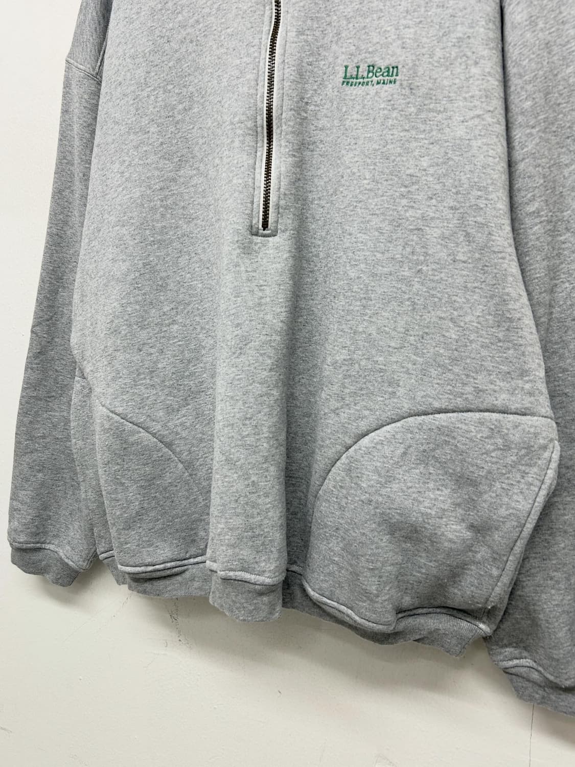 JPN L.L.Bean 하프집업 맨투맨 회색 상품이미지4