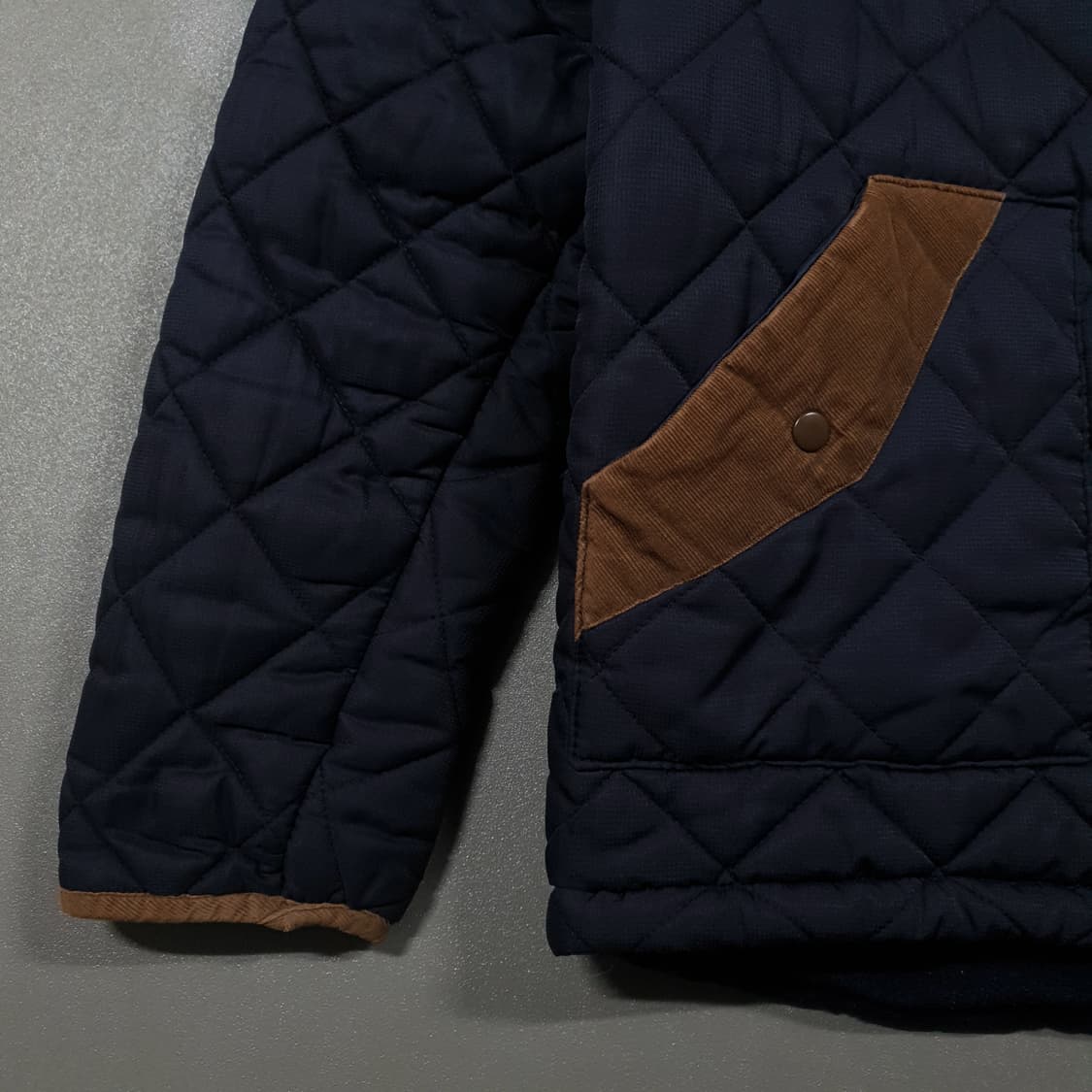 XL) 폴로 랄프로렌 USA 포니 코듀로이 골덴 배색 퀼팅 헌팅 자켓 상품이미지4