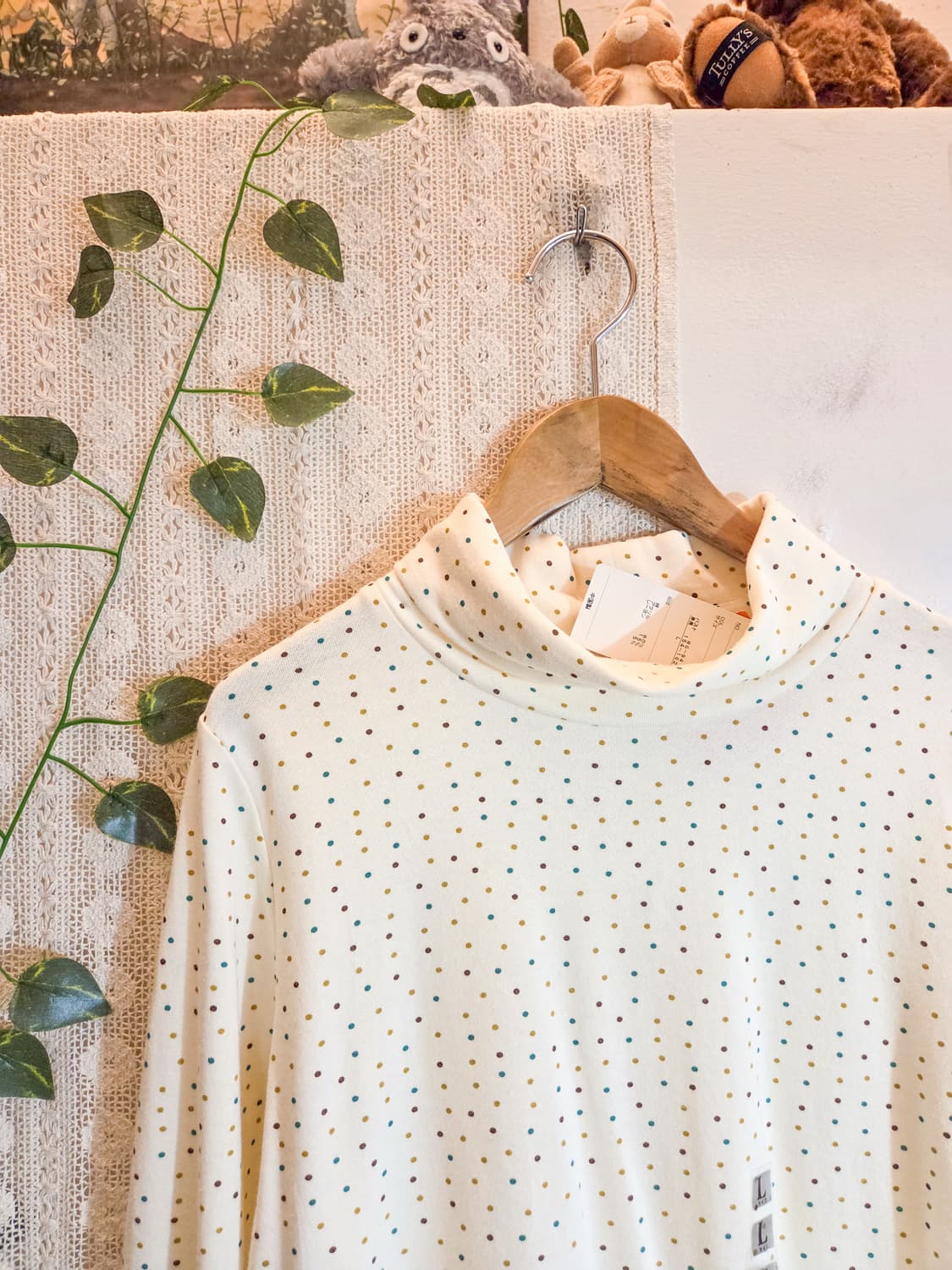 도트 목폴라 슬리브 상품이미지2