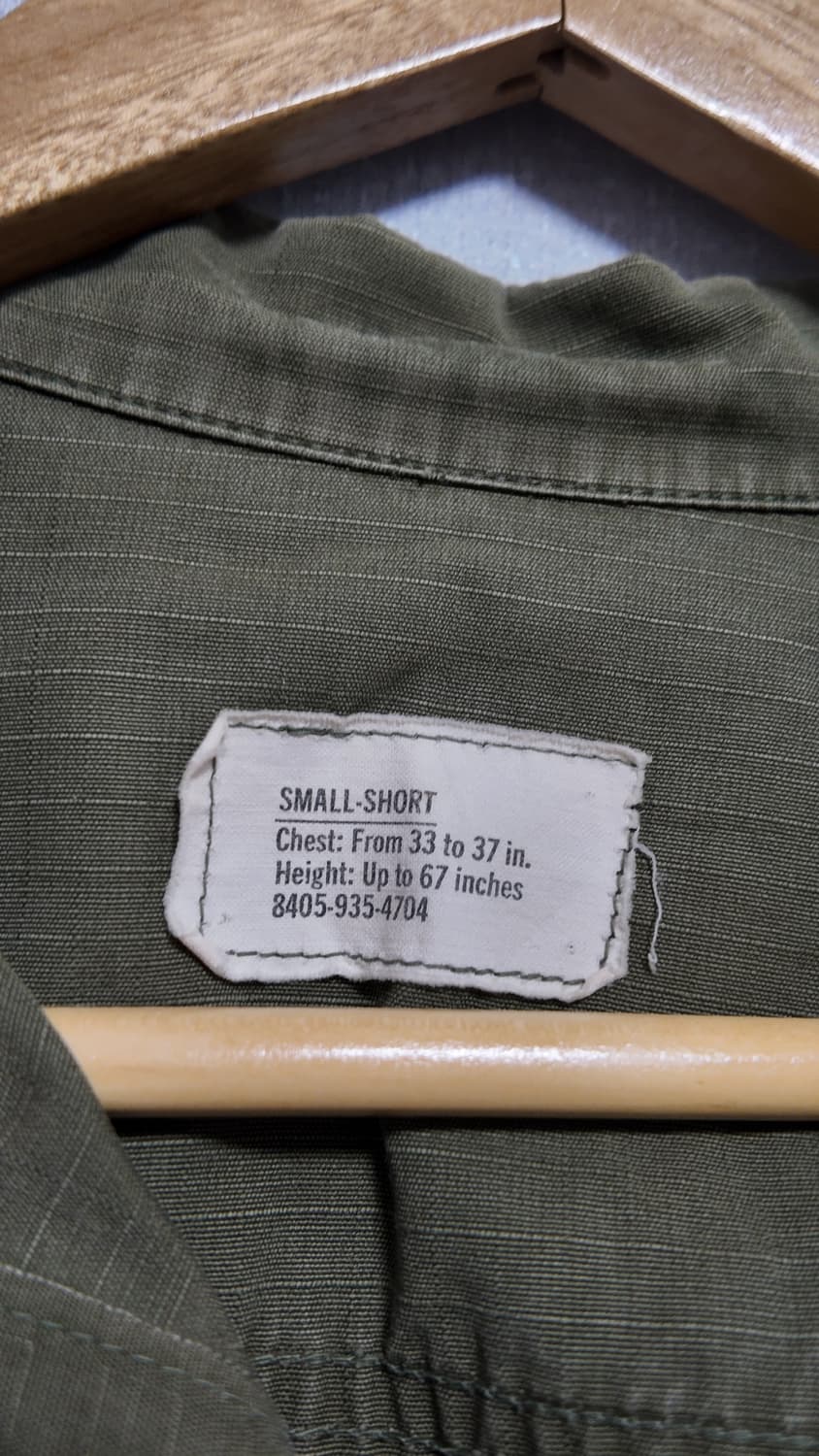 [Small Short]미군 오리지널 정글퍼티그 자켓 야상 4세대 립스탑 상품이미지3