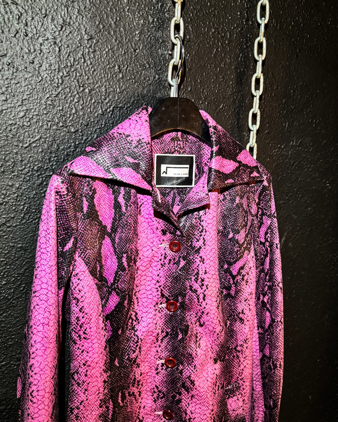ROSE BUD – Pink Python Long Coat 상품이미지2