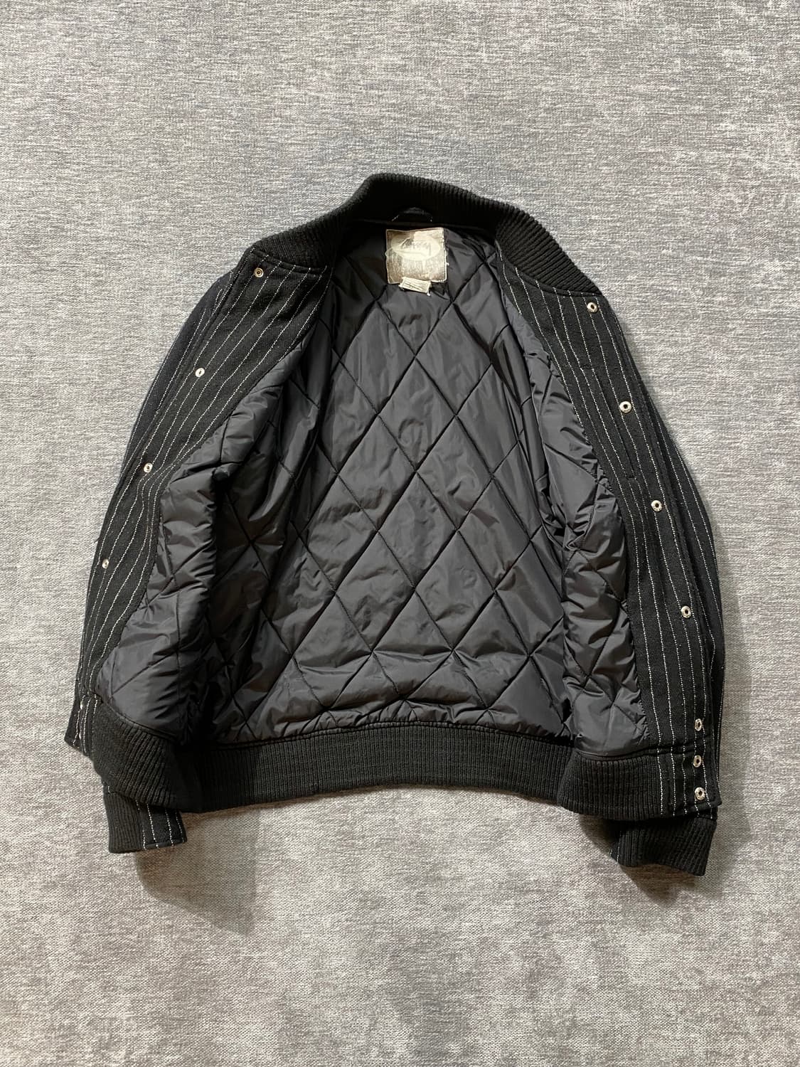 [L] Stussy 스투시 스트라이프 스타디움 자켓 상품이미지4