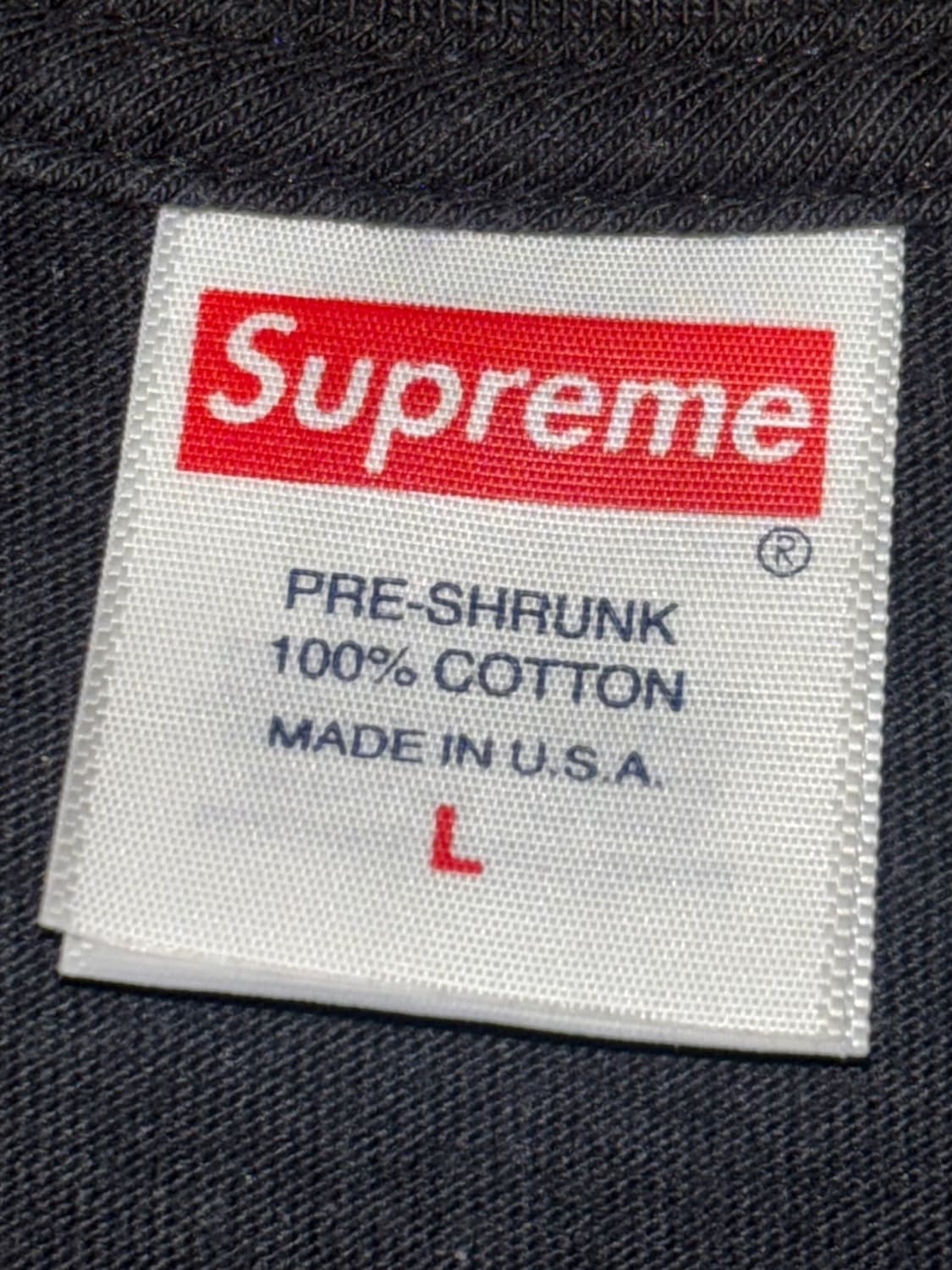 슈프림 23fw 스텐실 블랙 반팔 티셔츠 상품이미지6