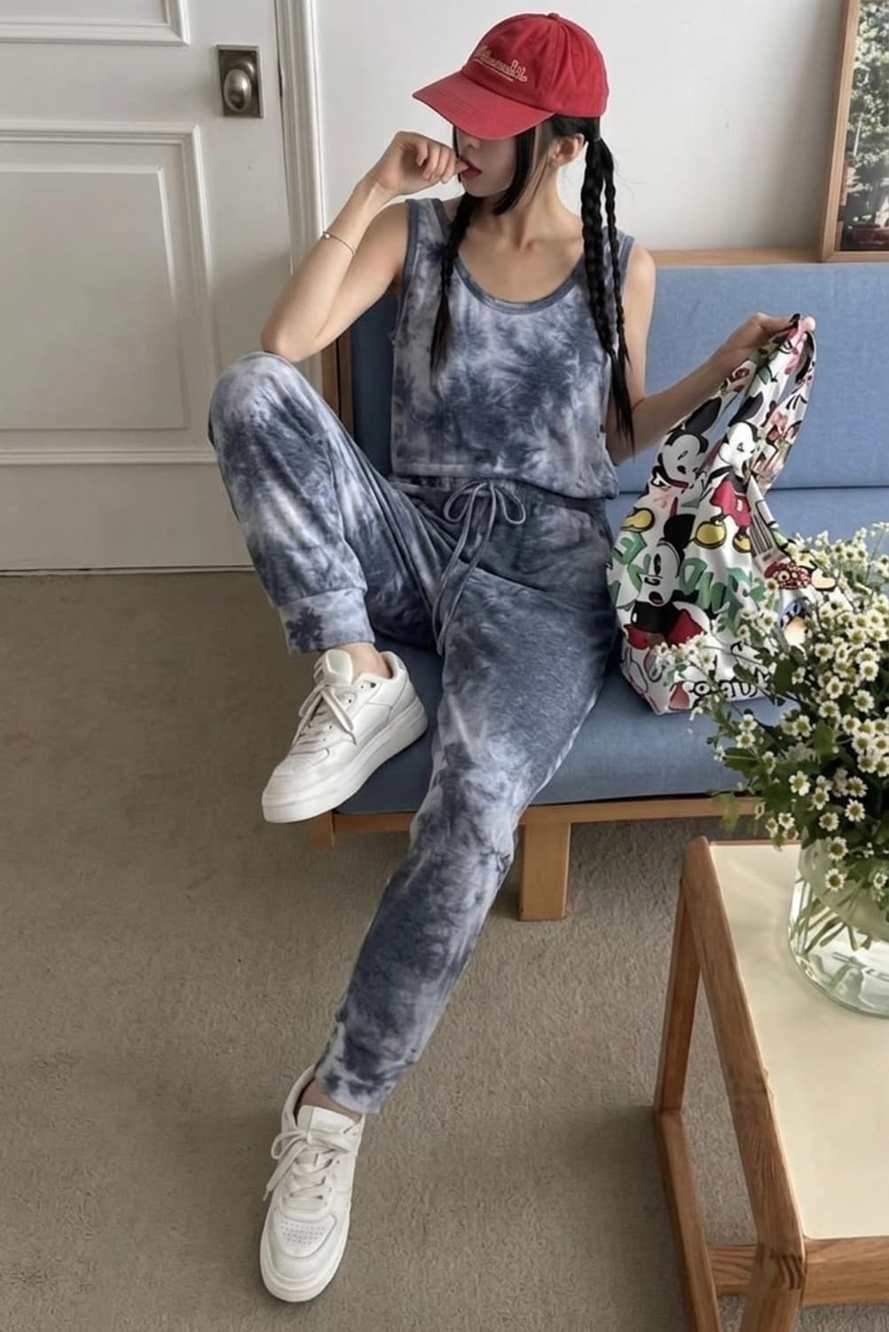 새상품 해외직구 점프수트 XL 프린팅 점프수트 상품이미지1