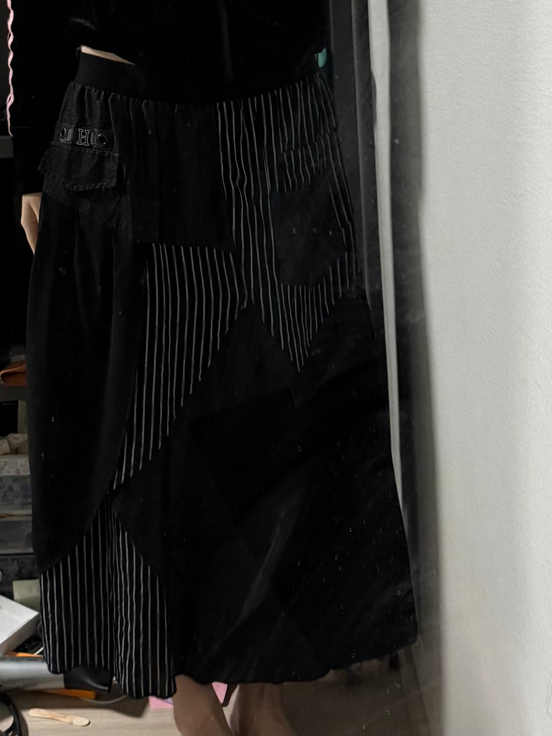 Patchwork Long Skirt 상품이미지3