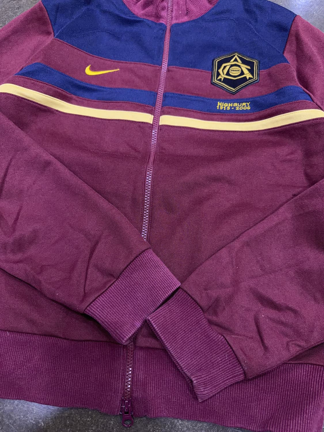 나이키 아스날 아스널 하이버리 버건디 트랙탑 져지 자켓 M 상품이미지6
