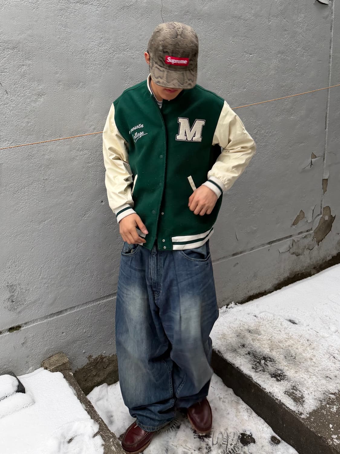 빈티지 바시티 자켓 상품이미지1