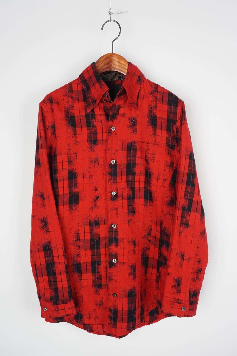  ROEN skull rhinestone flannel shirt 상품이미지1