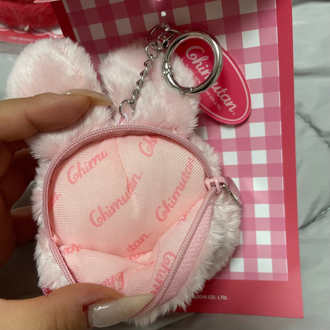 몬치치 치무탄 한정 딸기 캐릭터 파우치 키링 인형 상품이미지4