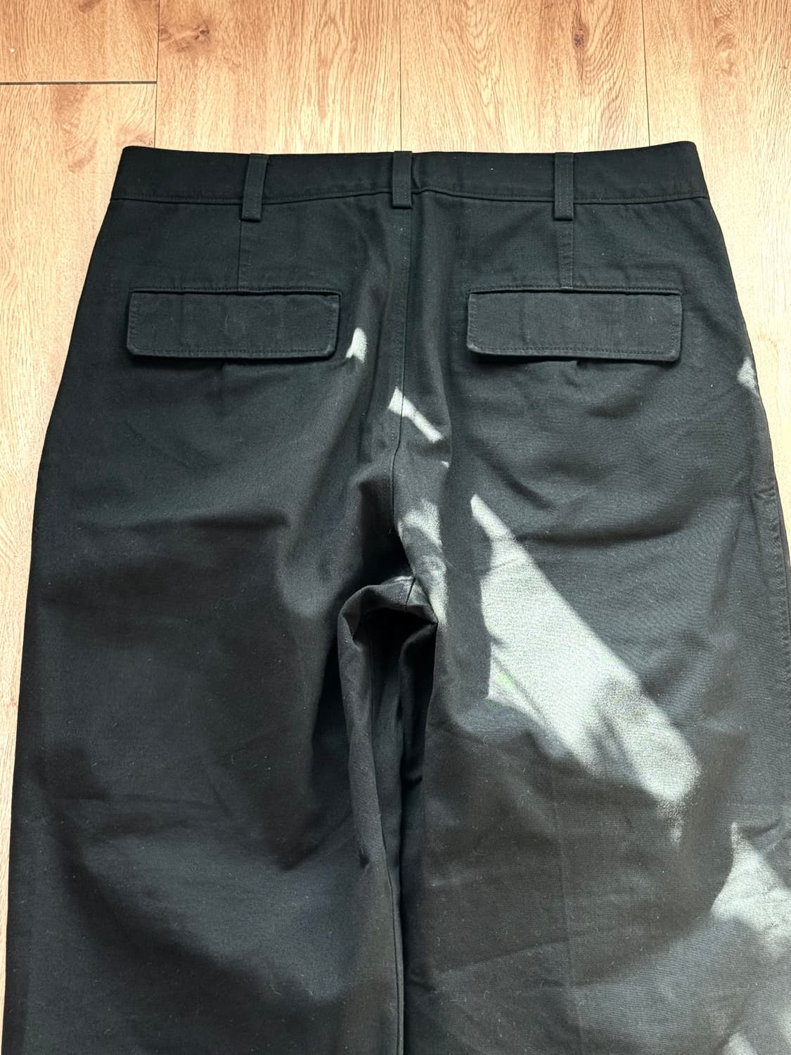 [최저가] 유니클로 U 턱 와이드 치노 블랙 / 르메르 상품이미지4