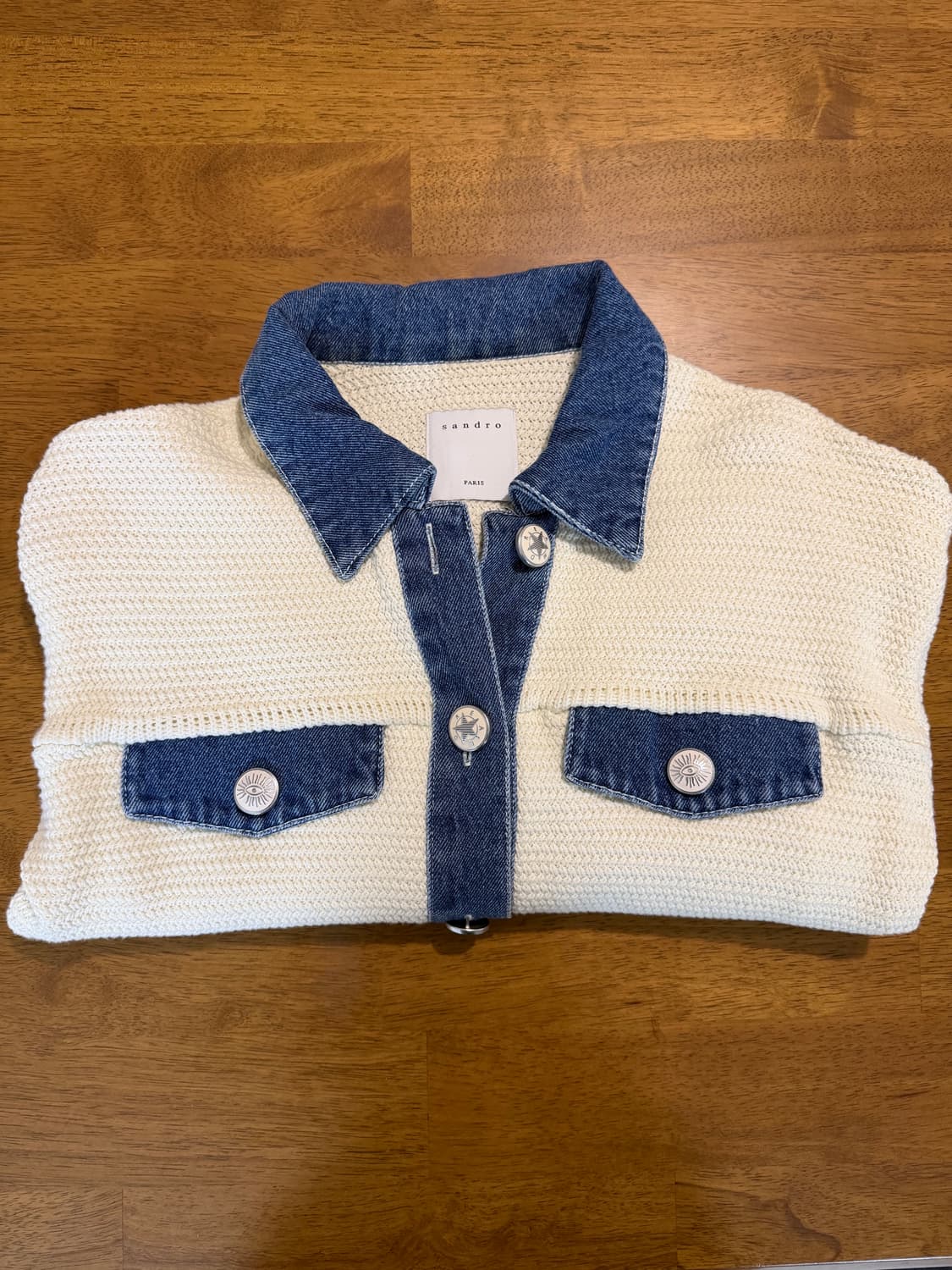 제니 산드로 트위드 데님 자켓 상품이미지3