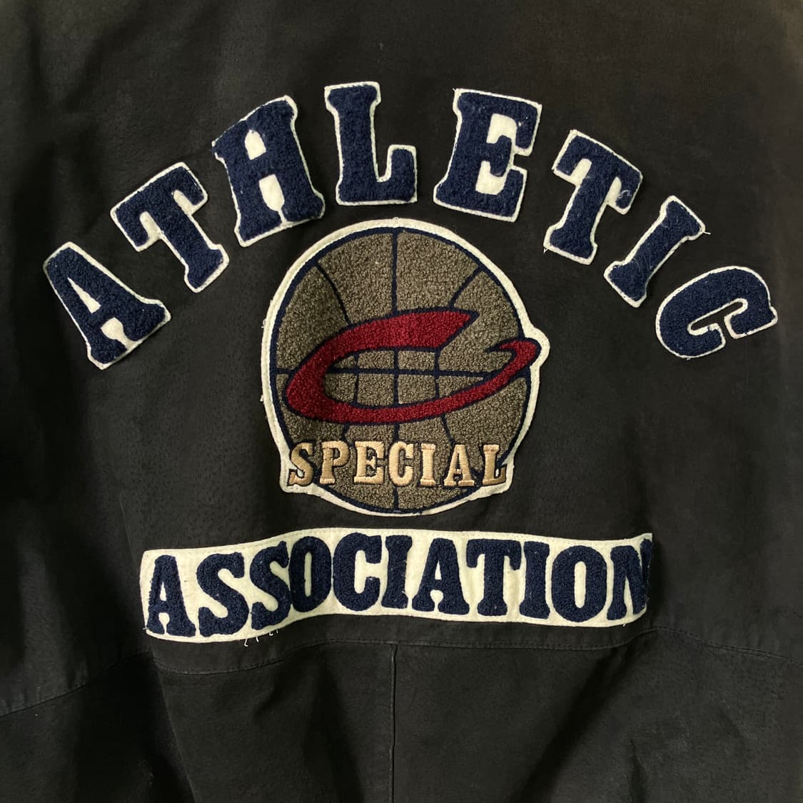 정글스톰 소가죽 바시티 자켓 M 상품이미지6