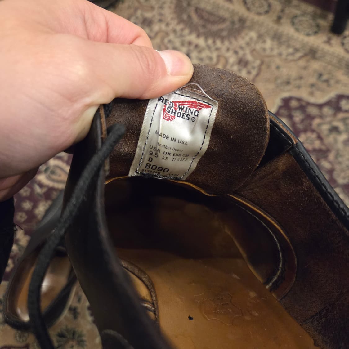 레드윙 8090 us9.5 275-280 옥스포드 슈즈 상품이미지7